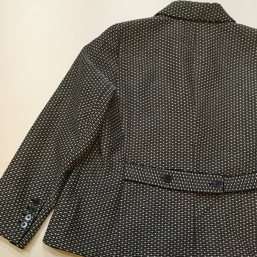 Talbots Stylish Black/White Jacket/Blazer Size 18W